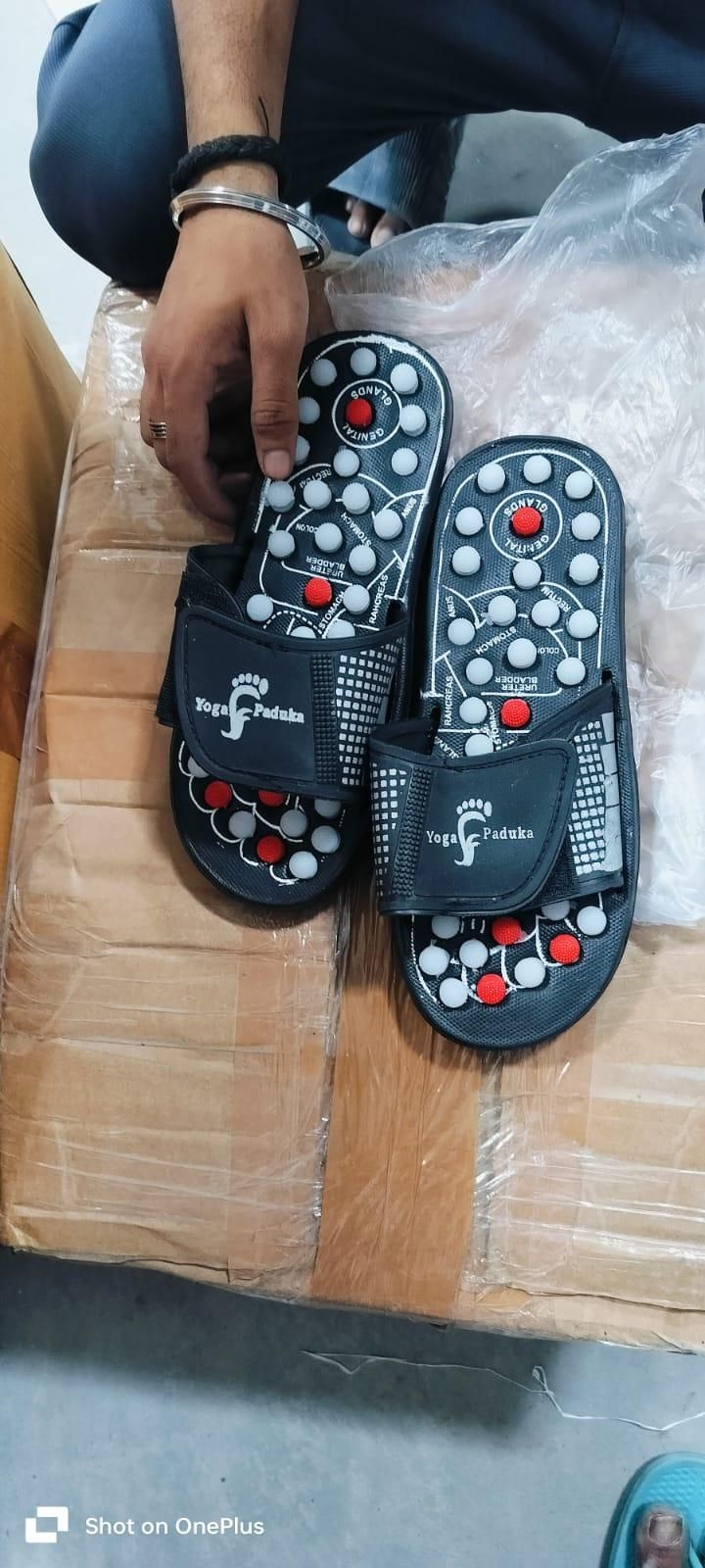 Pantoufles Paduka d'acupression et de magnétothérapie pour une circulation sanguine complète, pour hommes et femmes