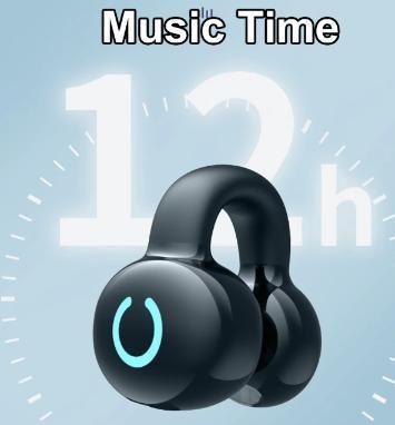 Écouteur Bluetooth à conduction osseuse - Conception stéréo mono-auriculaire à clip
