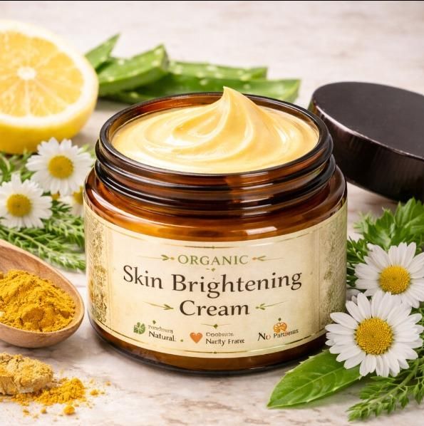 Crème éclaircissante bio pour la peau 100 g (Lot de 2)