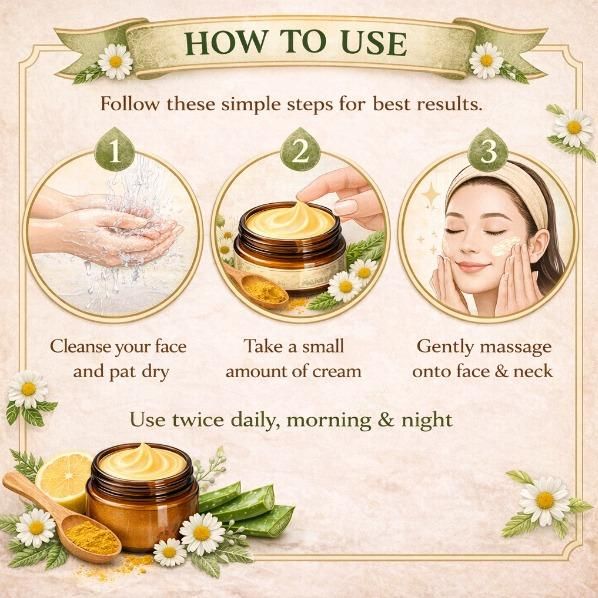 Crème éclaircissante bio pour la peau 100 g (Lot de 2)