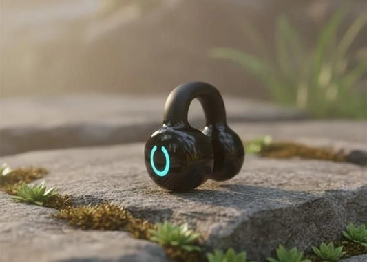Bone Conduction Bluetooth Earphone - Single Ear Clip-On Stereo Design