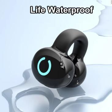 Écouteur Bluetooth à conduction osseuse - Conception stéréo mono-auriculaire à clip