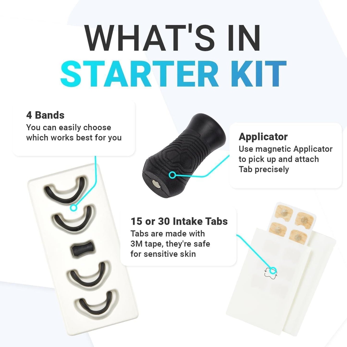 Kit de démarrage pour bandelettes nasales respiratoires