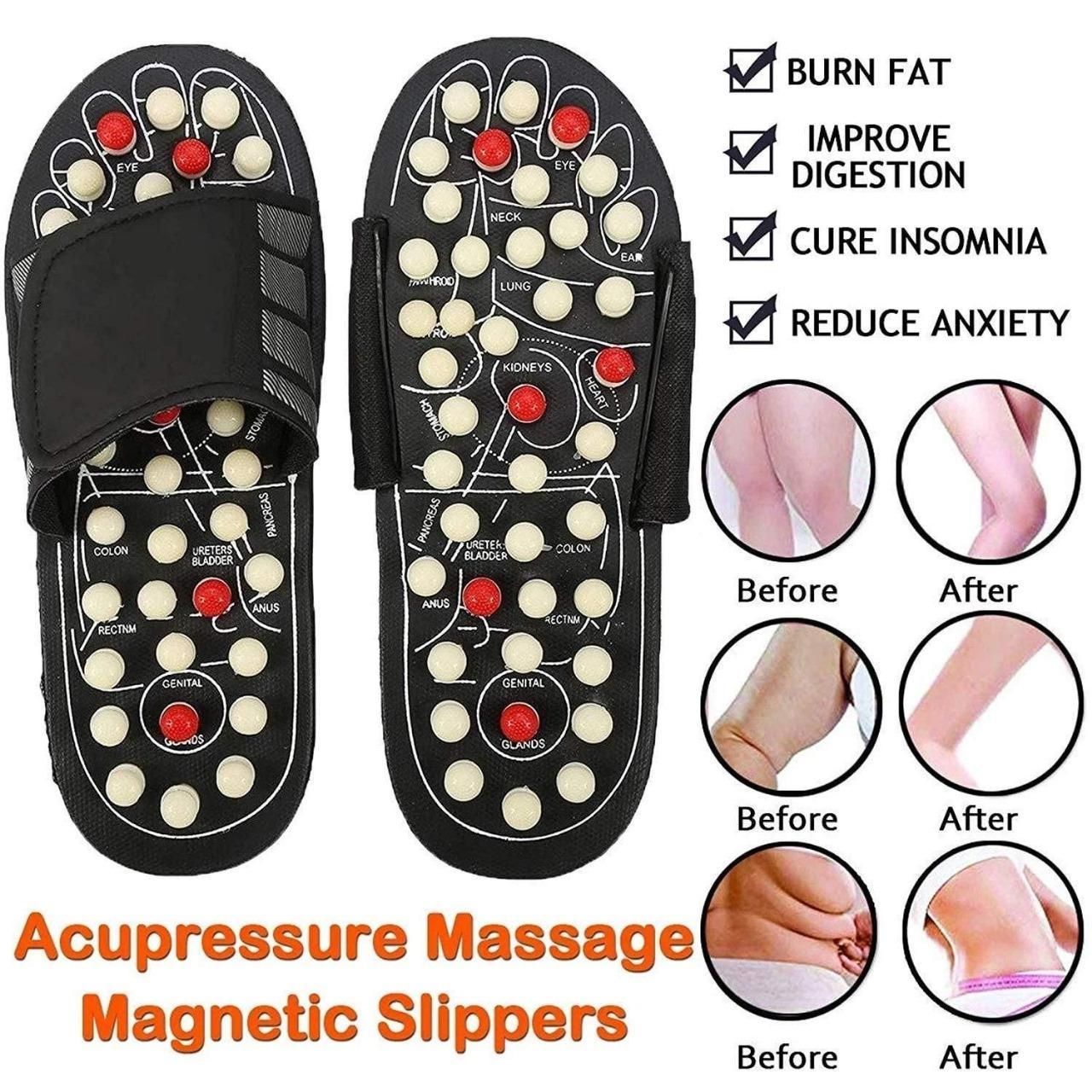 Pantoufles Paduka d'acupression et de magnétothérapie pour une circulation sanguine complète, pour hommes et femmes