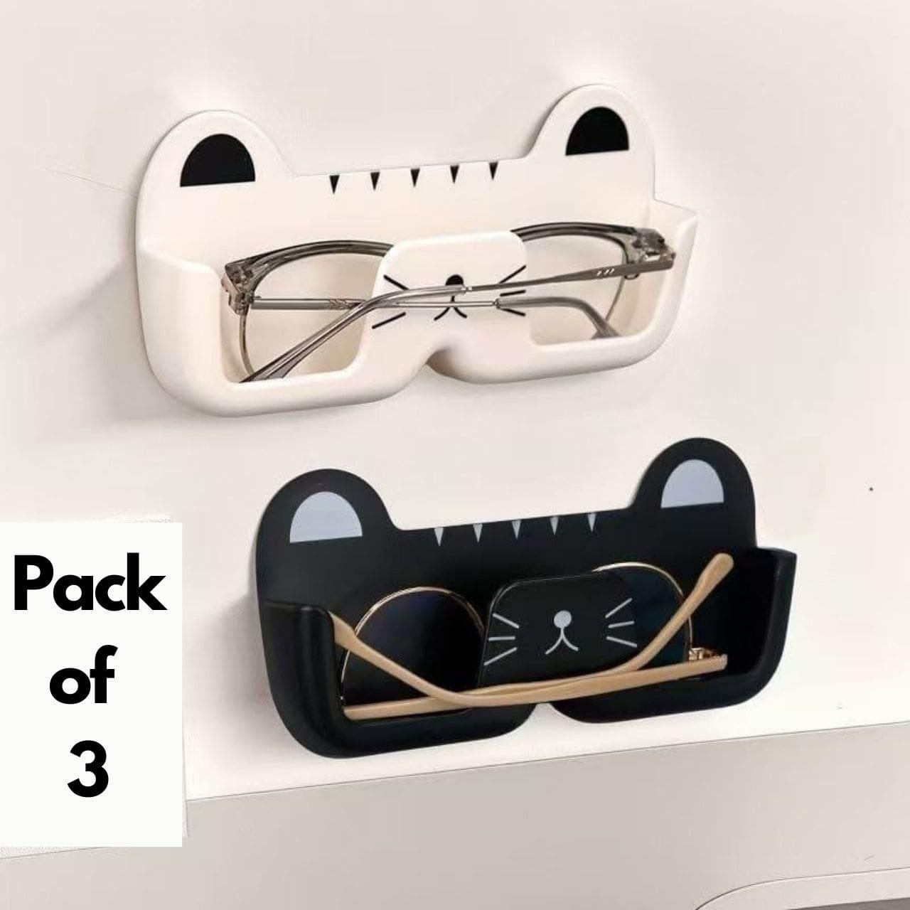 Lot de 3 supports pour lunettes et lunettes de protection